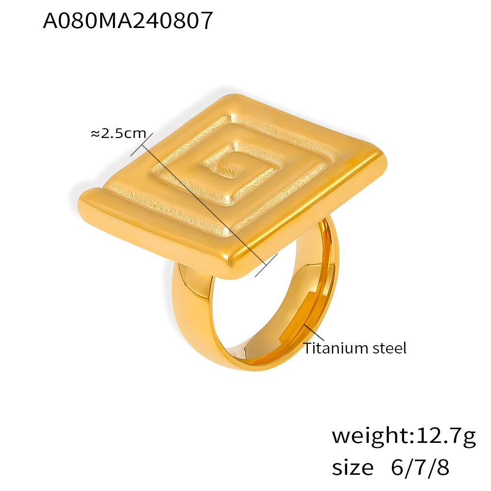 Gold ring size 8