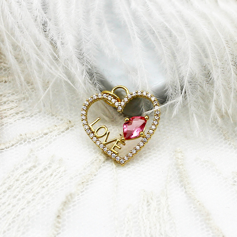 2:Letter Heart 16.5 * 17mm