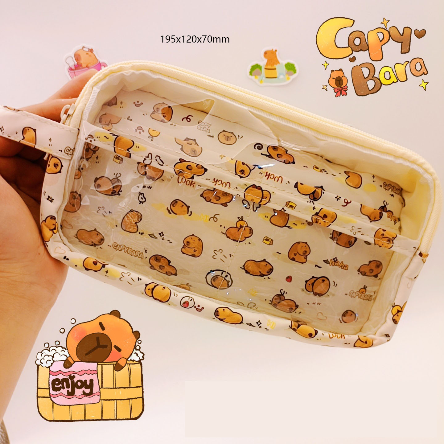 5 layer printing pen case - Separate pen bag