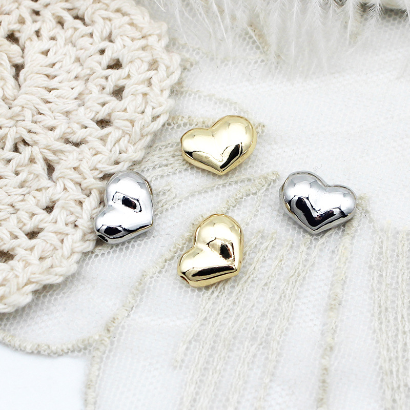 2:Heart 8.6 * 11.5 mm gold