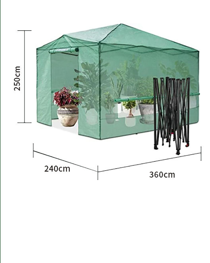 Foldable Conservatory 240*360*250 large (with film)