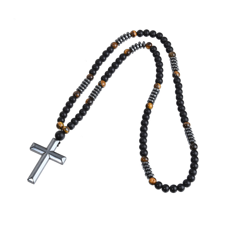 8MM cross necklace