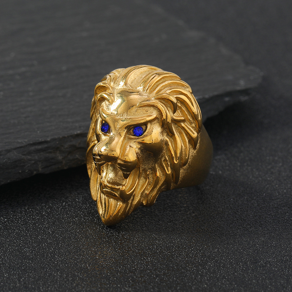 3:blue Lion head