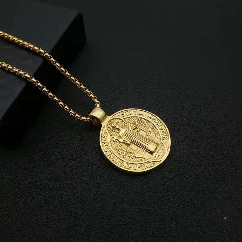 Single Gold pendant -41x32mm