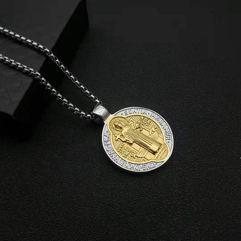 3:Double gold pendant -41x32mm