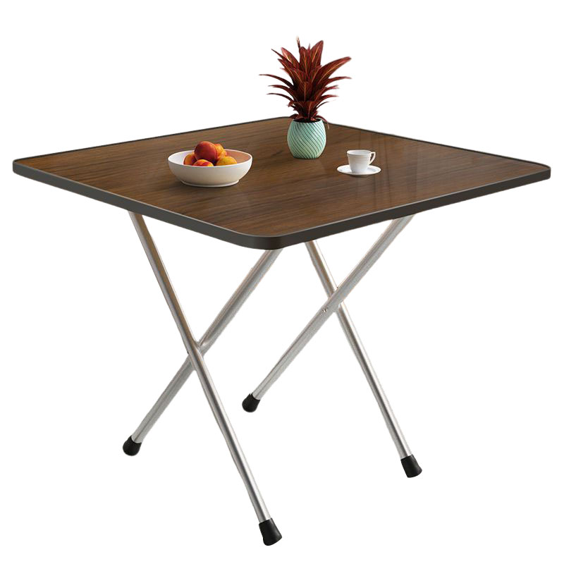 Simple folding square table Black Maple 58*58-50 high