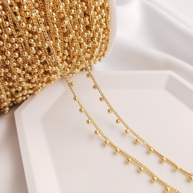 Hanging bead chain Chain width 1.6mm bead 2.5mm