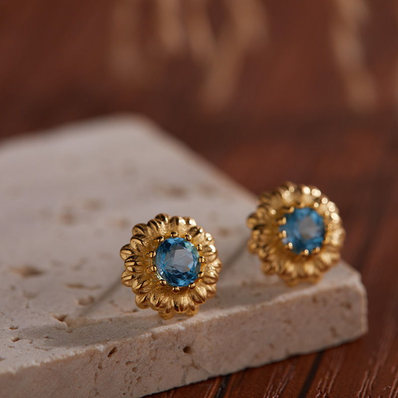 4 Topaze earring