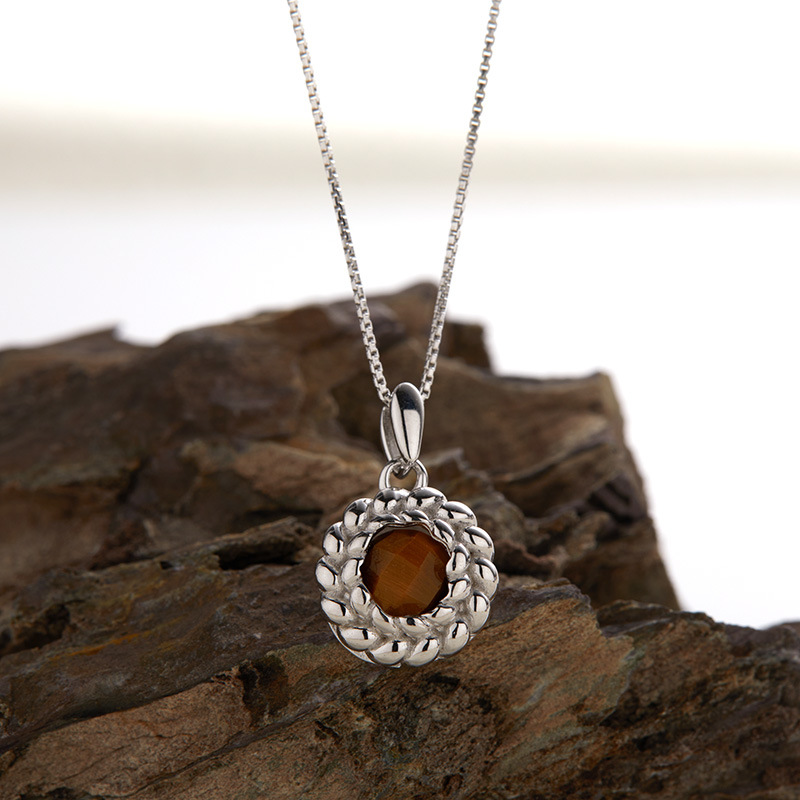 6:6 tiger-eye necklace 45cm