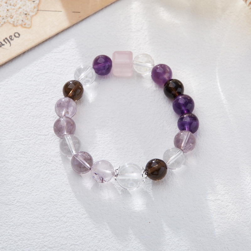 10MM succulent grape amethyst Multitreasure bracelet