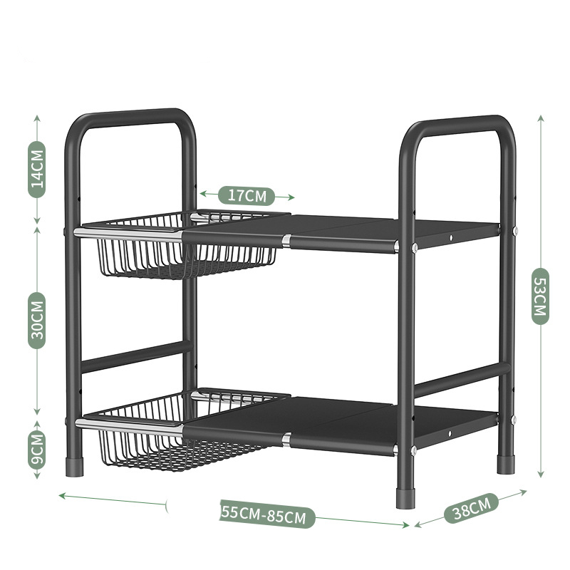 Double deck, four boards, two baskets