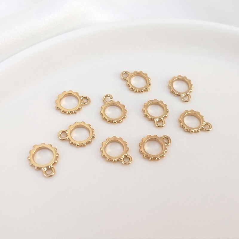 1:8mm open ring light gold