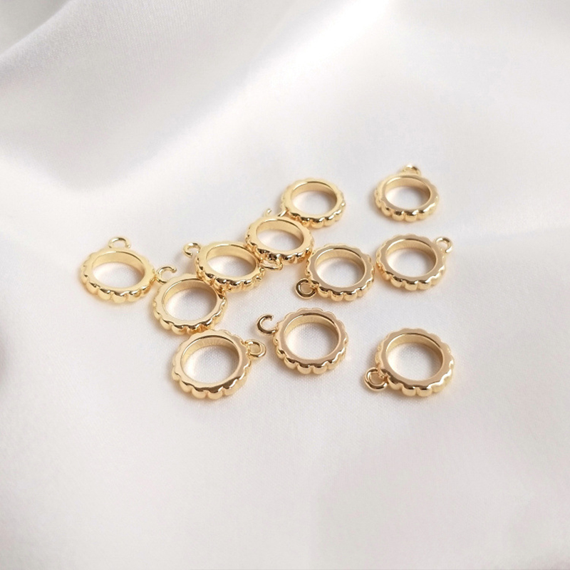 2:10mm open ring 14K gold