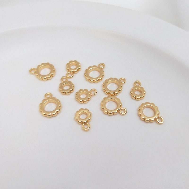 6mm closed loop 14K gold