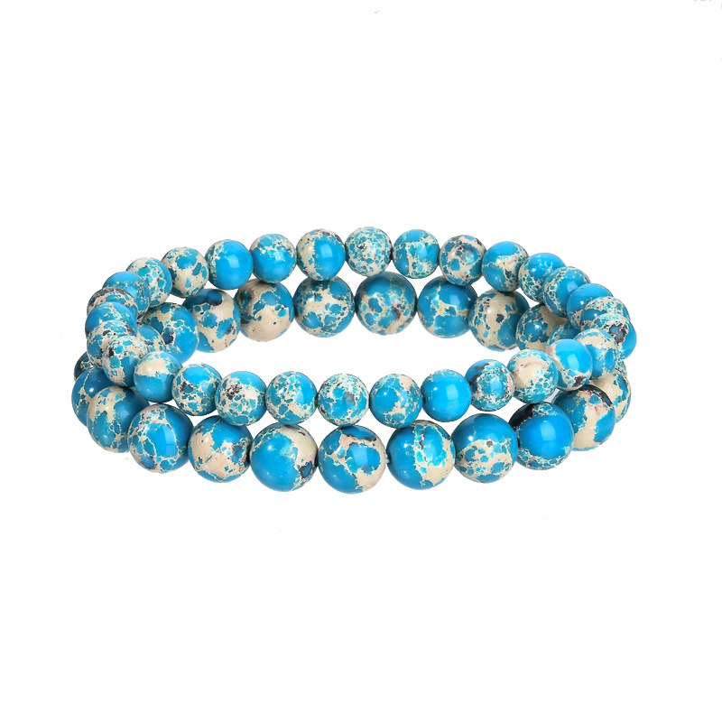 blue Impression 6mm 8mm set Jasper