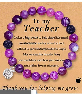 Purple apple diamond teacher