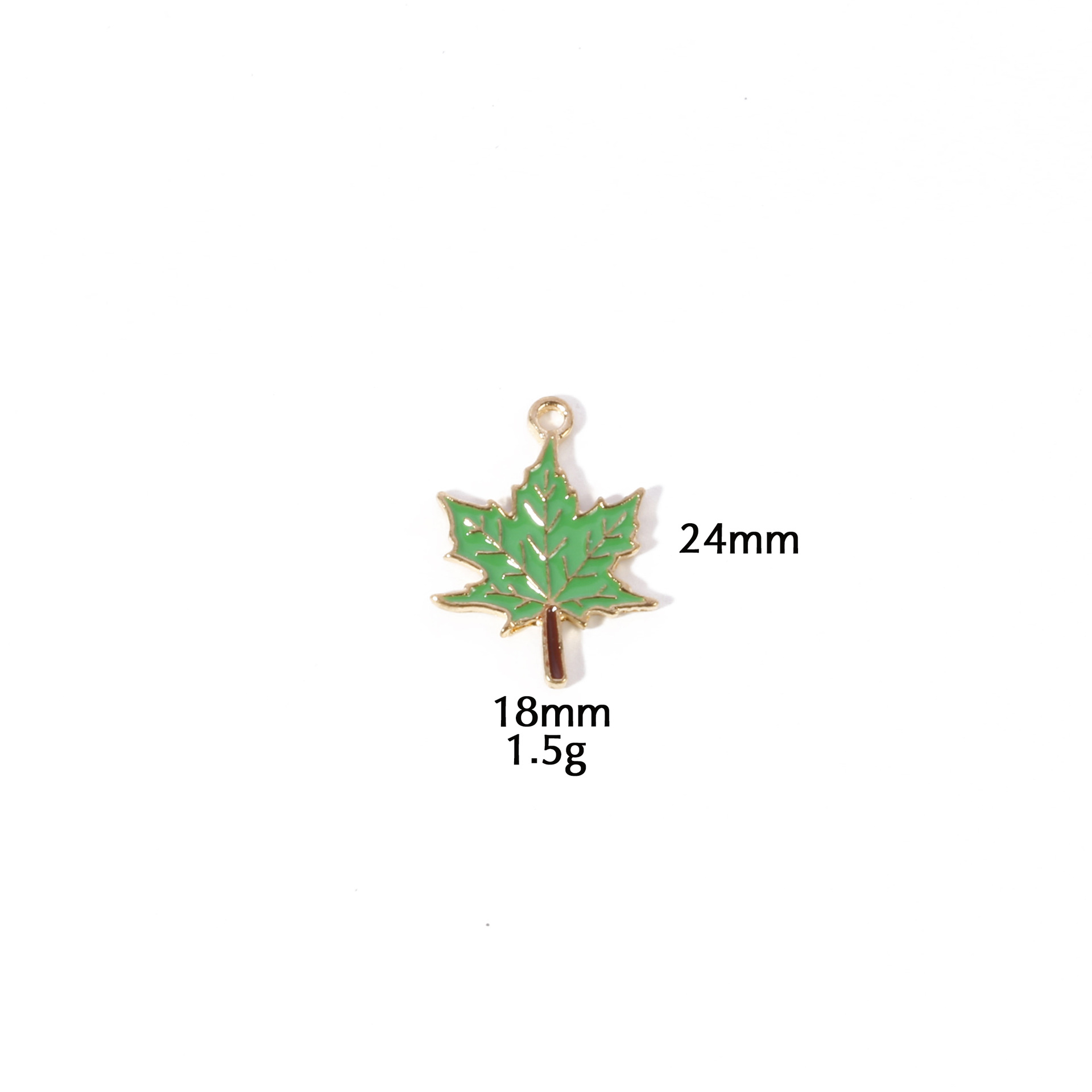 Green maple leaf