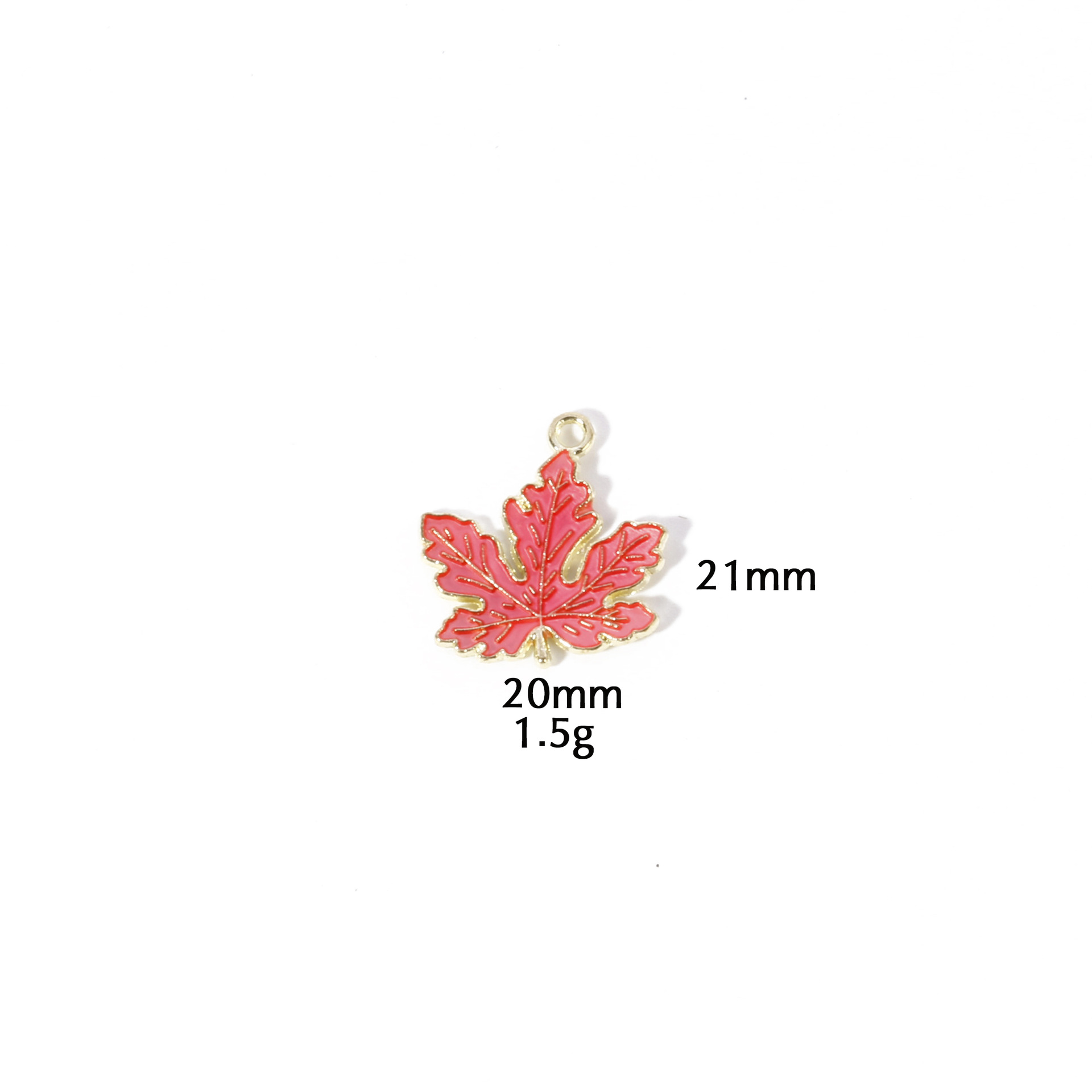 Pink maple leaves