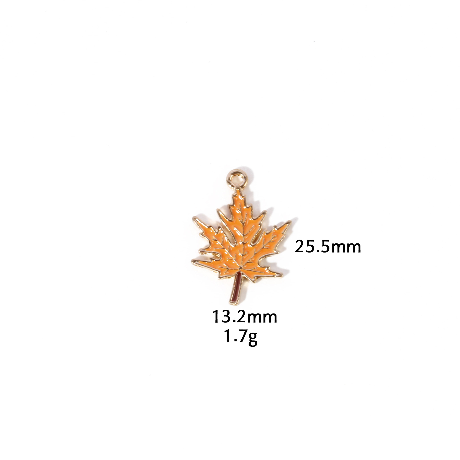 Orange maple leaf