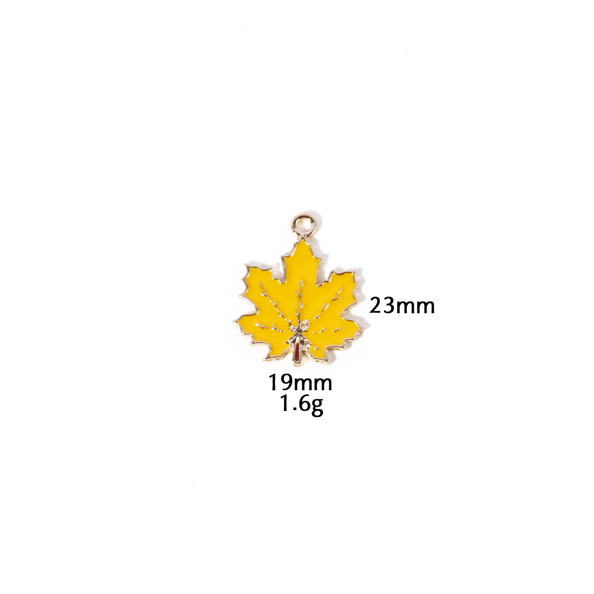 9:Yellow maple leaf