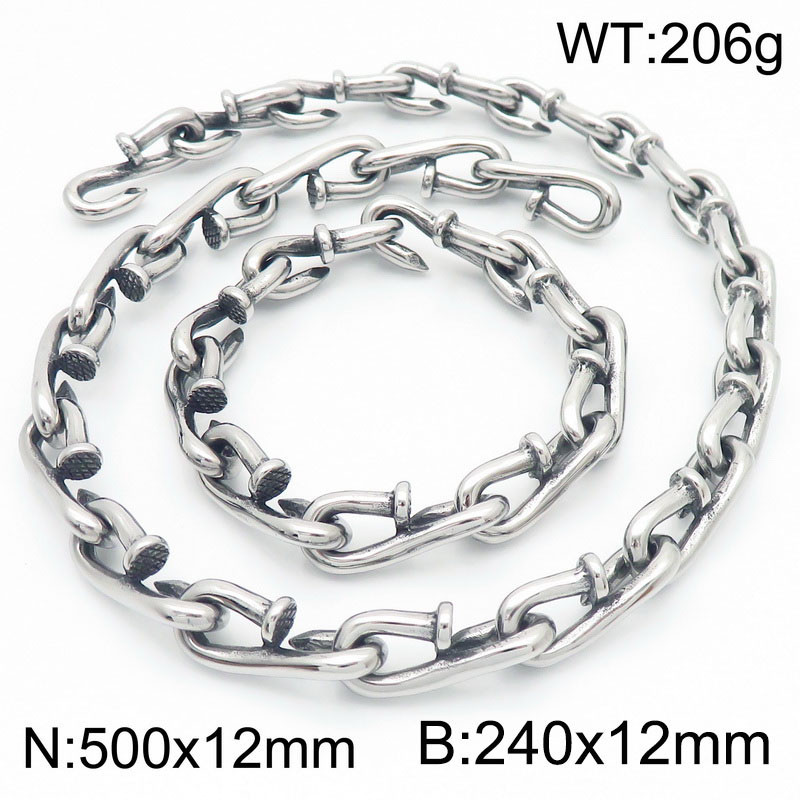 Steel bracelet 24cm