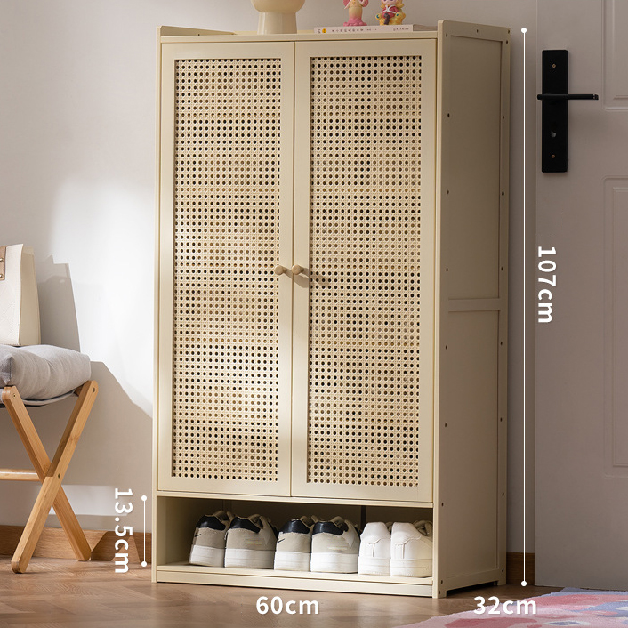 Double door 8 layer - imitation rattan door