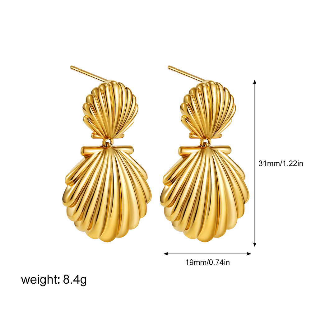 4:Double shell earrings