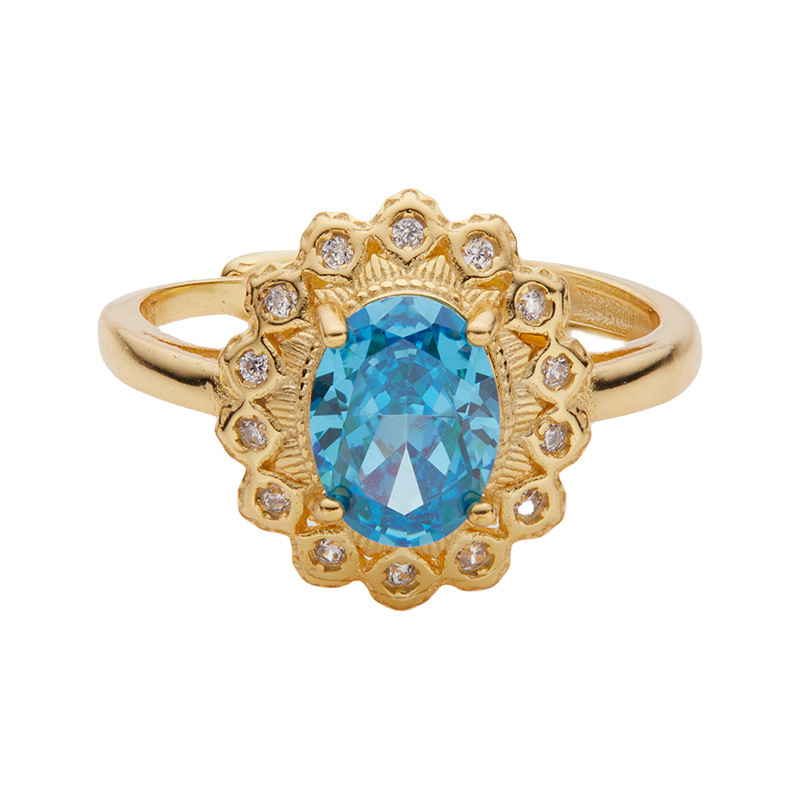 6:6 Paraiba cuff finger ring