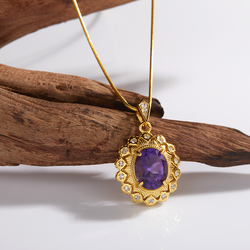 14:14 Amethyst necklace 45cm