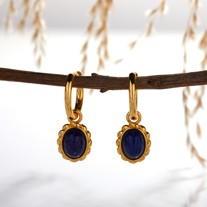 13:13 Lapis Lazuli earring