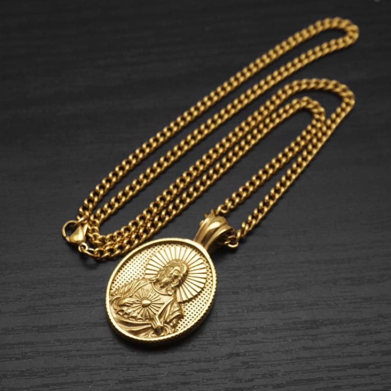 5:Gold with 55cm Cuban chain