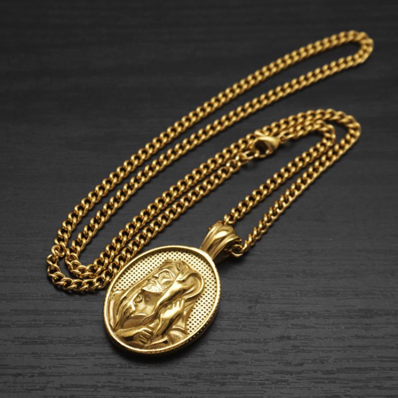 5:Gold with 55cm Cuban chain