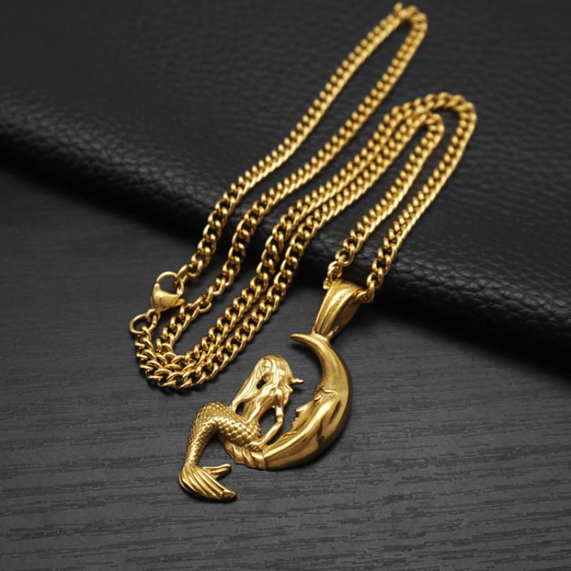 Gold with 55cm Cuban chain