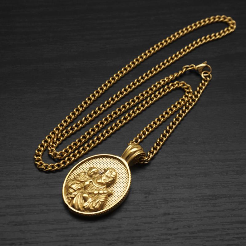 5:Gold with 55cm Cuban chain