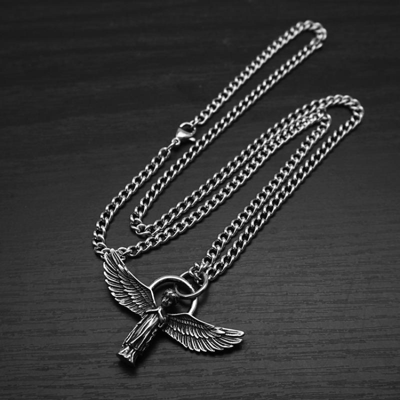 2:Steel color with 55cm Cuban chain