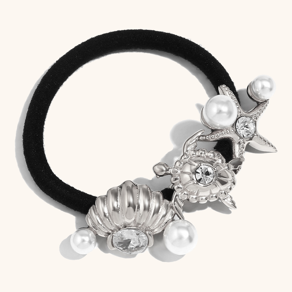 14:Marine animal hair tie - Steel color