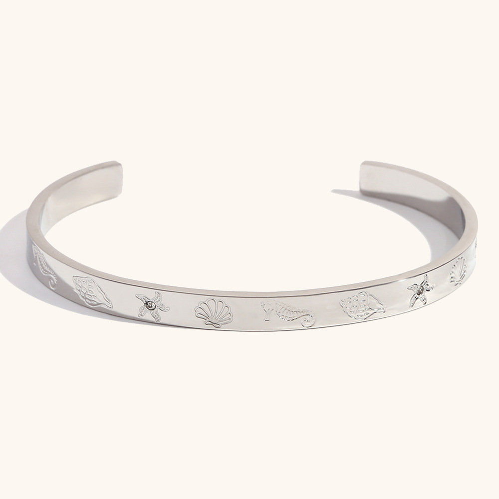 10:Ocean wind design series bracelet second-steel color