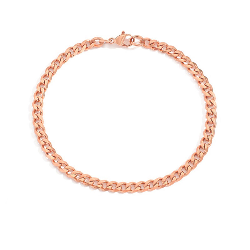 Rose Gold 4 mm-16.5 cm