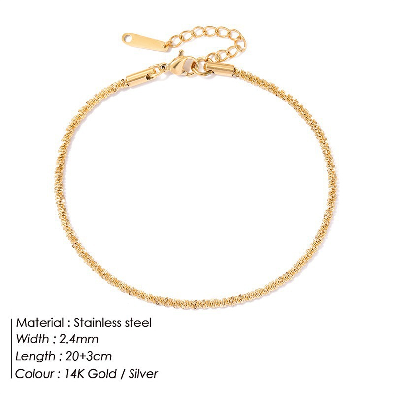 Anklet-2.4 mm-20x3cm-YL15691 gold