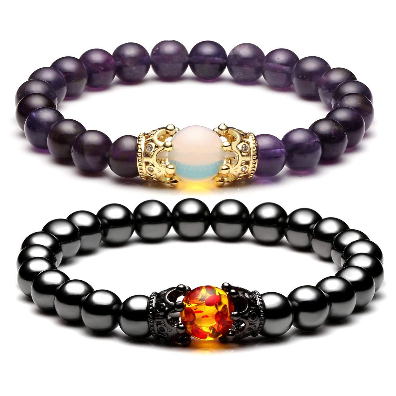 1:Obsidian and amethyst