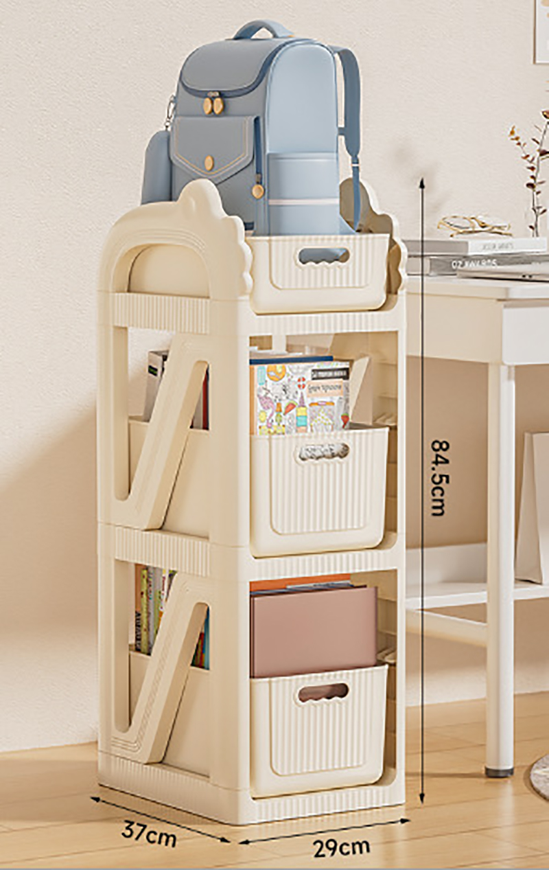 Three-layer Backpack Rack - Milk white (without wheel)