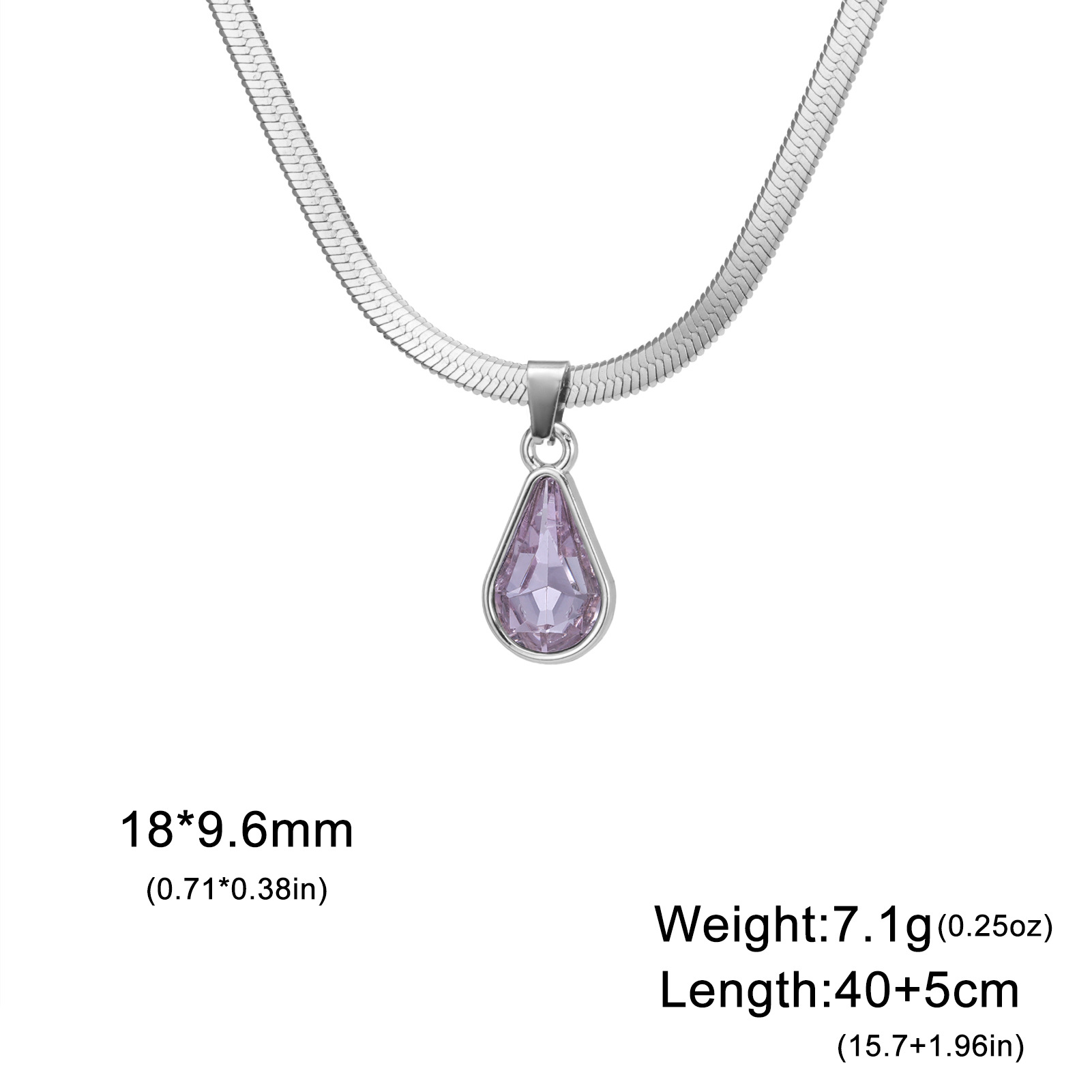 Steel purple crystal