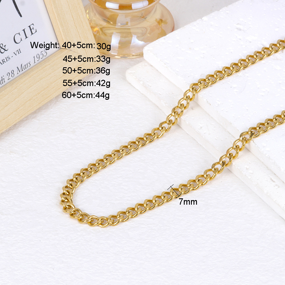 7mm Cuban chain