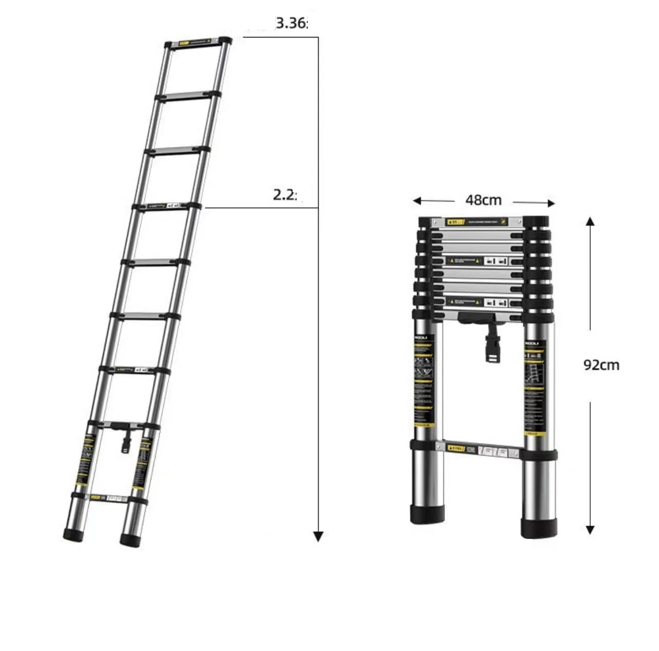 Thick and thick seamless steel pipe ladder 3.5 meters