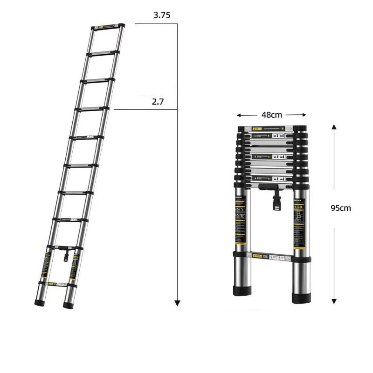 Thick and thick seamless steel pipe ladder 3.9 meters