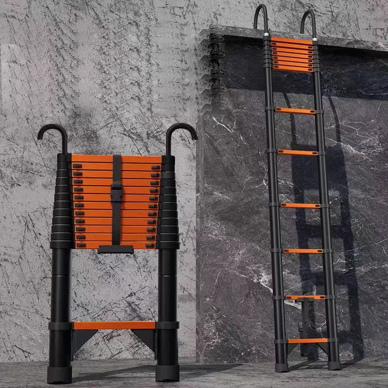 Reinforced and hardened steel ladder 7.1 meters feed hook