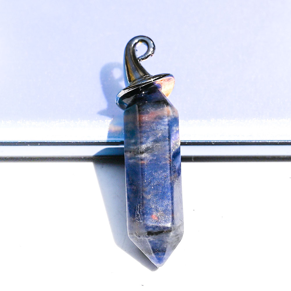 Hexagonal prism double cusp sodalite about 10*40mm