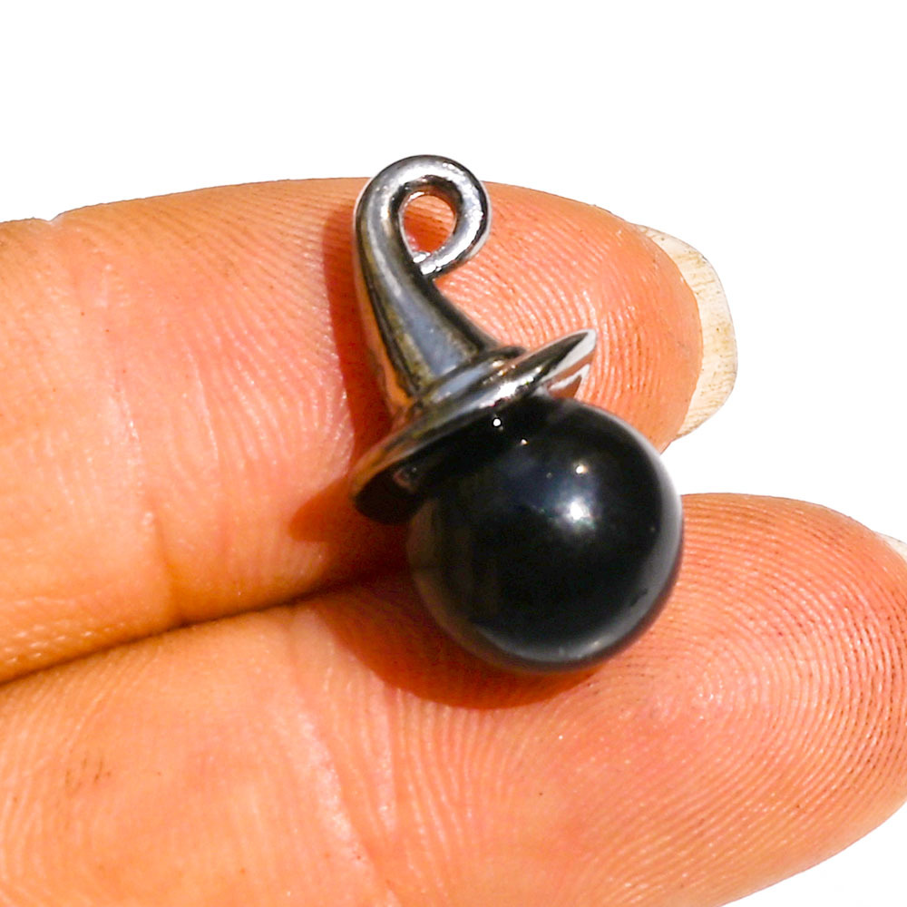 23:Ball black obsidian about 21*10mm