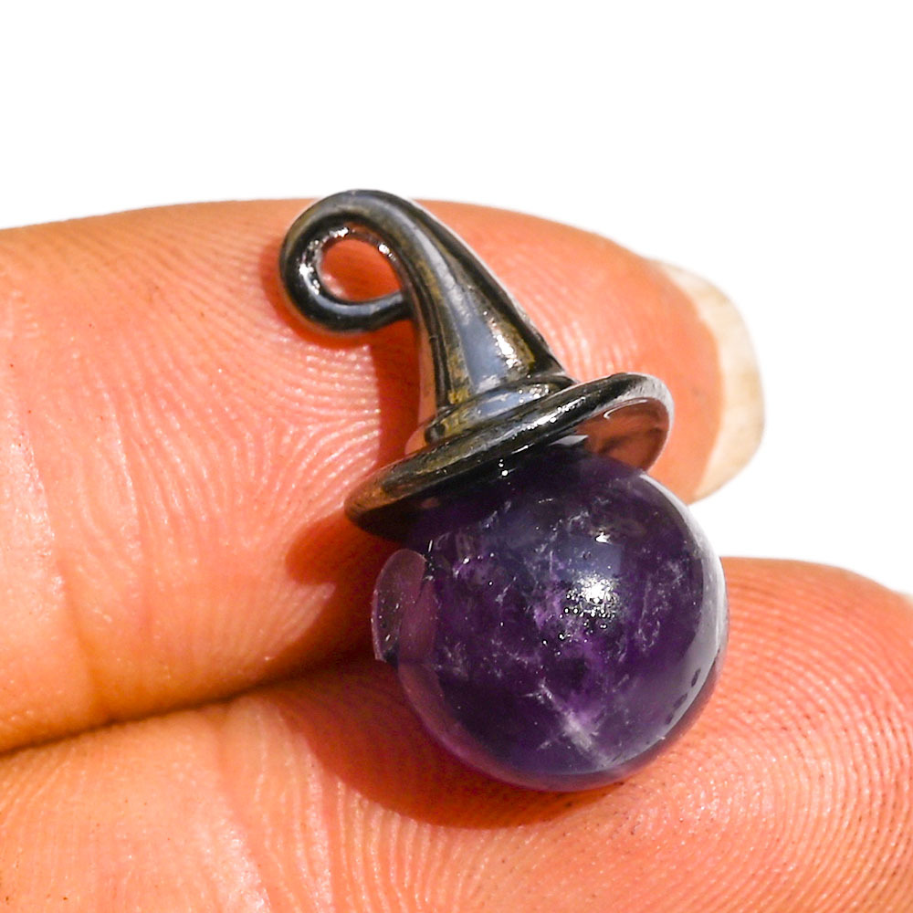 Ball amethyst about 21*10mm