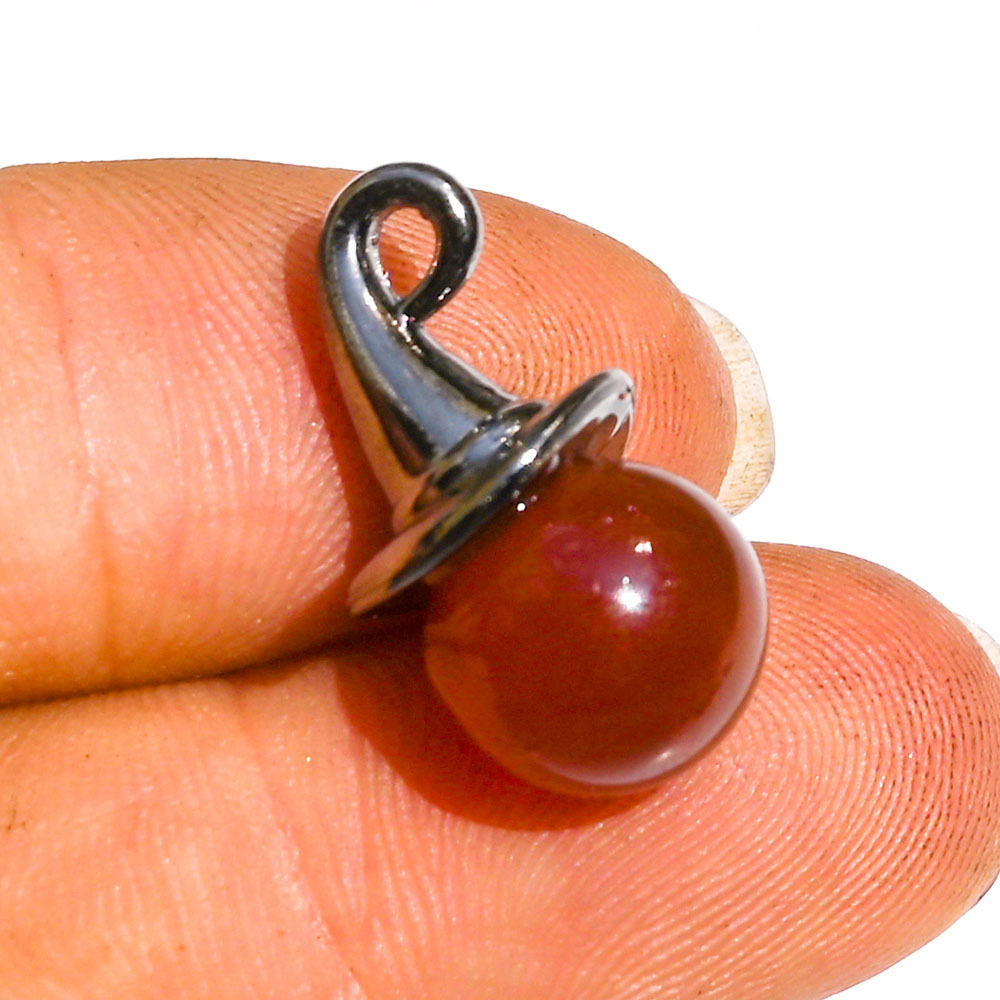 Ball red agate about 21*10mm